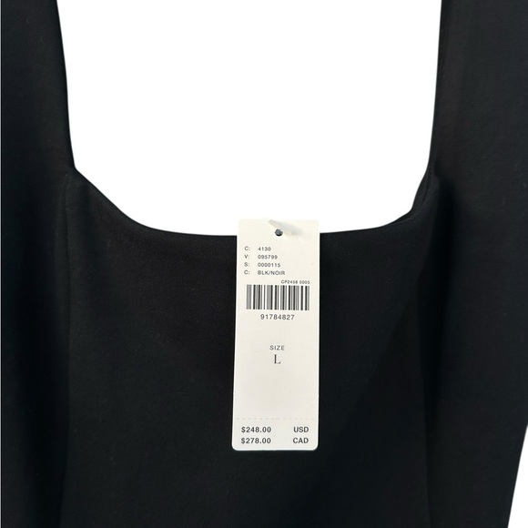 NWT Maeve Sleeveless Square-Neck Eyelet Midi Dress - Size Large - Black - Picture 13 of 14